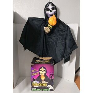 Vtg 1995 Trendmasters HallowScream Lite-up Shadow Ghost w Box‎ 30x22" WORKS
